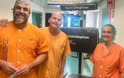 El Dr. Cimas avanza con la cirugía robótica de rodilla