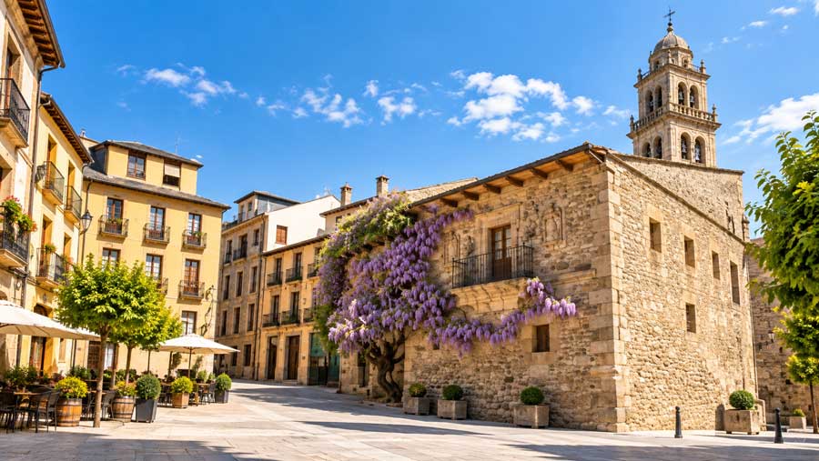 Vista de Ponferrada, principal ciudad de El Bierzo, próxima a la consulta de traumatología en Vega de Espinareda